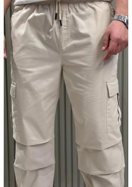 Erkek Bel Bağcıklı Kargo Cepli Pantolon P-00015054