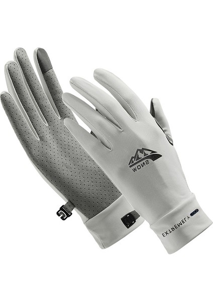 Nefes Alabilen Ince Açık Hava Sporları Tırmanma Fitness Sürüş Kaymaz Dokunmatik Ekran Tam Parmak Yarım Parmak Güneş Koruması Bisiklet Elni (Yurt Dışından)