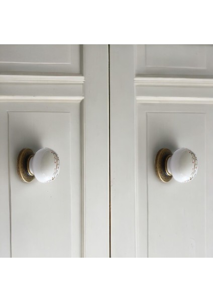 Porselen Kulp Çiçekli Düğme Mobilya Mutfak Dolabı Çekmece Dolap Kulpları Kapak Kulbu fiyatları