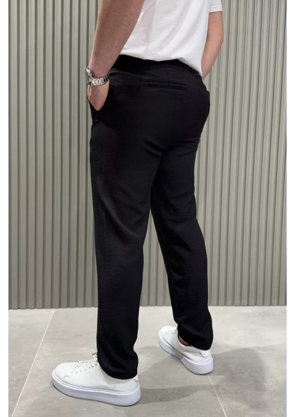 Bel Bağcıklı Düz Paça Erkek Pantolon P-00015198