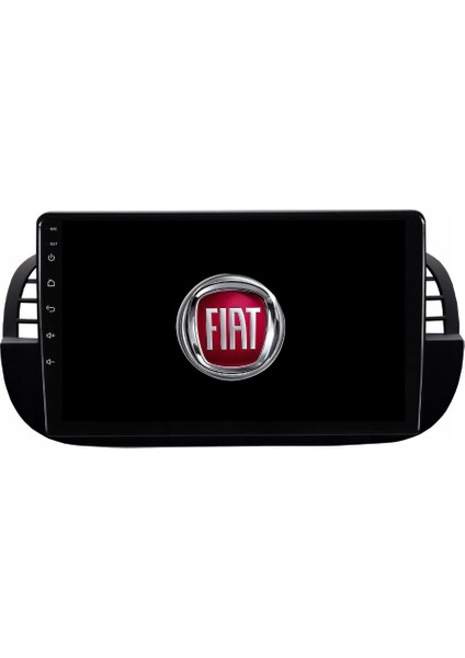 Fiat 500 Araç Multimedya Android Ekran Carplay Navigasyon Double Teyp 2+32 9" 08-15 Black