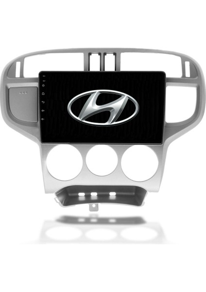 Hyundai Matrix Araç Multimedya Android Ekran Carplay Navigasyon Double Teyp 2+32 9" 01-10 Gri