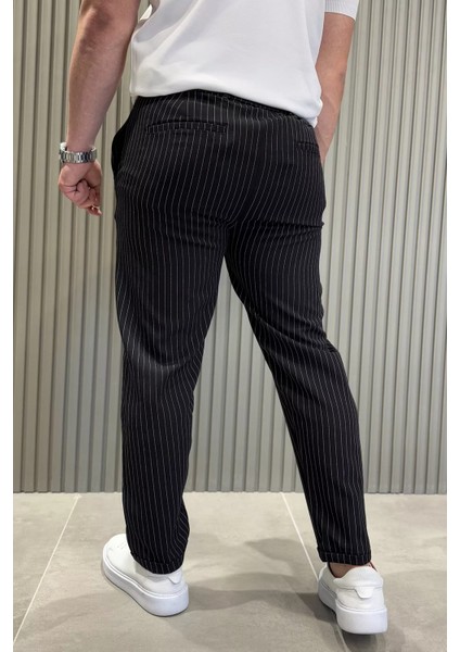 Çizgili Duble Paça Erkek Pantolon P-00015199