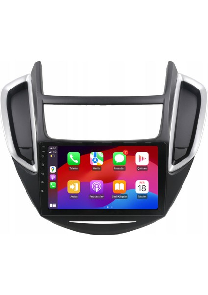 Chevrolet Trax Araç Multimedya Android Ekran Carplay Double Teyp 2+32 9" 13-14 Black