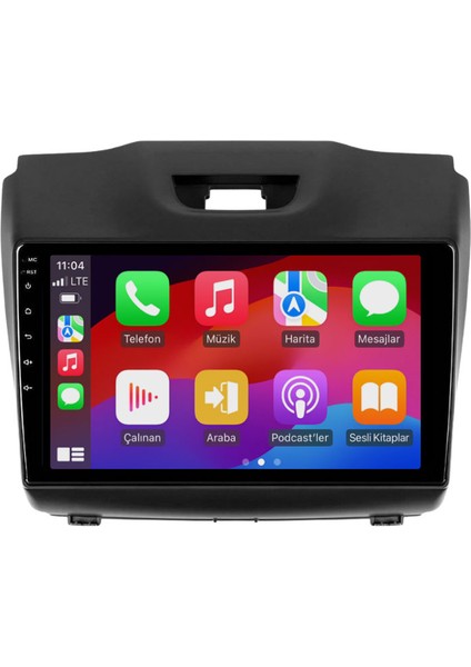 Isuzu D-Max Araç Multimedya Android Ekran Carplay Navigasyon Double Teyp 2+32 9" 12-19 Black