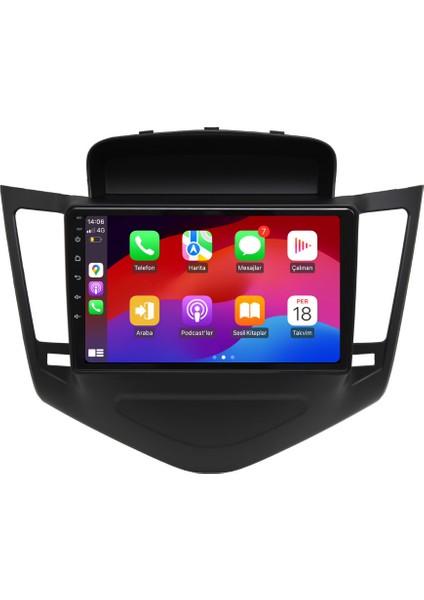 Chevrolet Cruze Araç Multimedya Android Ekran Carplay Double Teyp 2+32 9" 08-12 Black