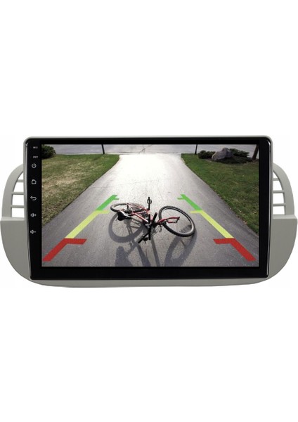 Fiat 500 Araç Multimedya Android Ekran Carplay Navigasyon Double Teyp 2+32 9" 08-15 White