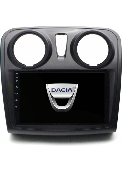 Dacia Sandero Araç Multimedya Android Ekran Carplay Navigasyon Double Teyp 2+32 9" 12-20 Black