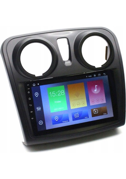 Dacia Sandero Araç Multimedya Android Ekran Carplay Navigasyon Double Teyp 2+32 9" 12-20 Black