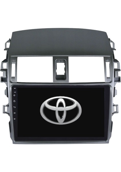 Toyota Corolla Araç Multimedya Android Ekran Carplay Double Teyp 2+32 9" 07-13 Gri Byk