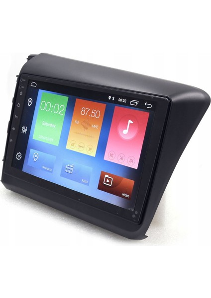 Honda Civic Fb7 Araç Multimedya Android Ekran Carplay Navigasyon Double Teyp 2+32 9" 12-15 Gri