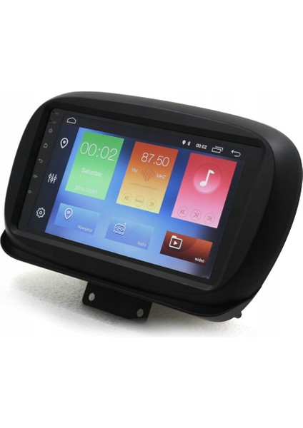 Fiat 500X Araç Multimedya Android Ekran Carplay Navigasyon Double Teyp 2+32 9" 15-21 Black