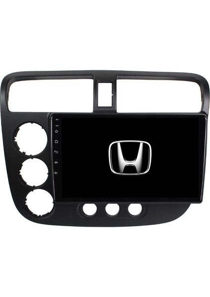 Honda V-Tech2 Araç Multimedya Android Ekran Carplay Navigasyon Double Teyp 2+32 9" 01-06 Black