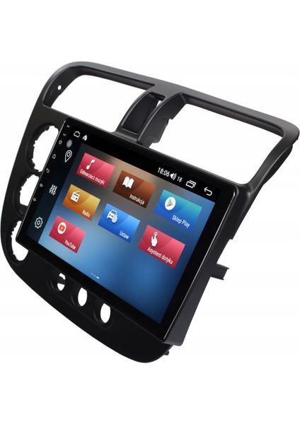 Honda V-Tech2 Araç Multimedya Android Ekran Carplay Navigasyon Double Teyp 2+32 9" 01-06 Black