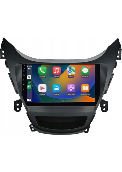 Hyundai Elantra Araç Multimedya Android Ekran Carplay Double Teyp 2+32 9" 11-13 Black