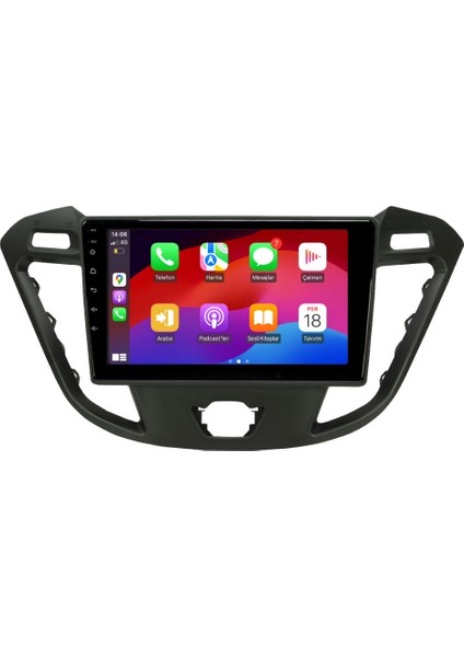 Ford Transit Custom Araç Multimedya Android Ekran Carplay Double Teyp 2+32 9" 12-17 Black