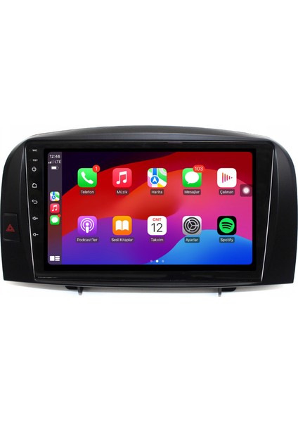 Hyundai Sonata Araç Multimedya Android Ekran Carplay Double Teyp 2+32 9" 05-08 Black