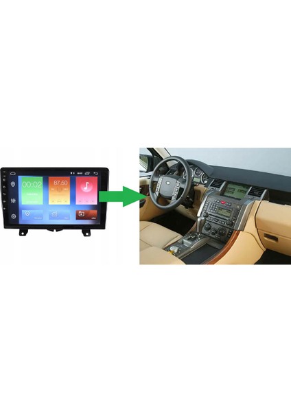 Land Rover Range Rover Sport Araç Multimedya Android Ekran Carplay 2+32 9" 05-09 Black