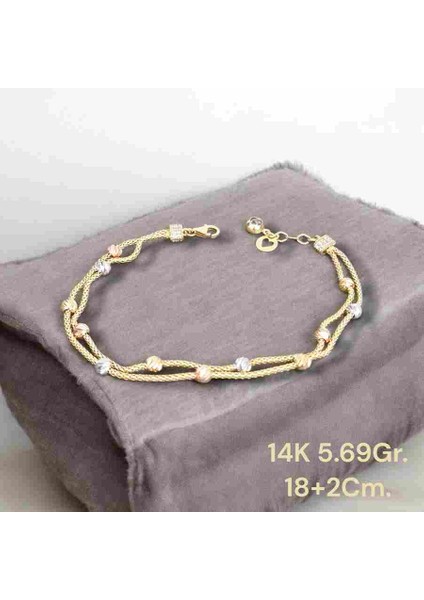 14 Ayar 5.69 Gram Altın Doriks Bileklik
