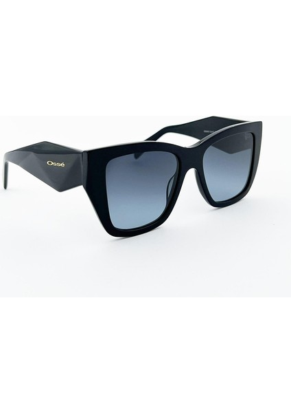 OS3442 01 Kadın Güneş Gözlüğü Siyah Kemik Çerçeve Cat Eye Model Füme Cam