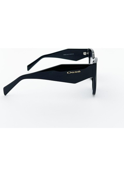 OS3442 01 Kadın Güneş Gözlüğü Siyah Kemik Çerçeve Cat Eye Model Füme Cam modelleri