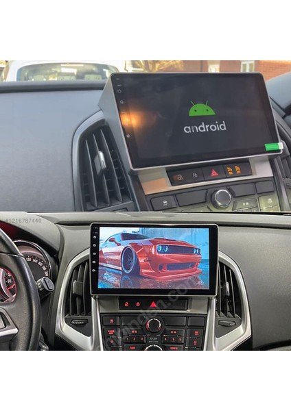 Opel Astra J Araç Multimedya Android Ekran Carplay Navigasyon Double Teyp 2+32 9" 10-20 Silver