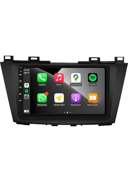 Mazda Mazda 5 Araç Multimedya Android Ekran Carplay Navigasyon Double Teyp 2+32 9" 12-13 Black