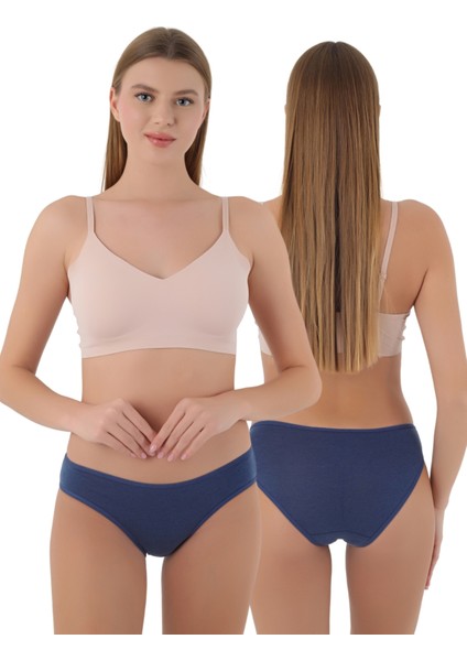 Kadın Külot Likralı Penye 1'li Premium Paket