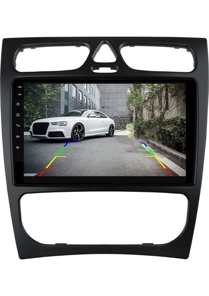 Mercedes C Class C180 (W203-W209) Araç Multimedya Android Ekran Carplay 2+32 9" 00-04 Black