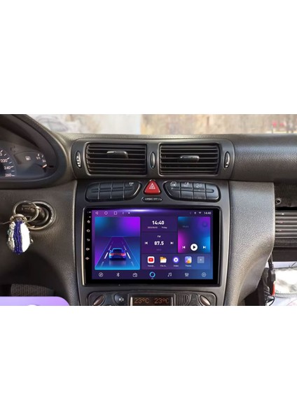 Mercedes C Class C180 (W203-W209) Araç Multimedya Android Ekran Carplay 2+32 9" 00-04 Black