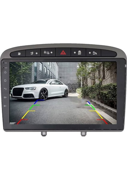 Peugeot 308-408 Araç Multimedya Android Ekran Carplay Navigasyon Double Teyp 2+32 9" 08-13 Gri