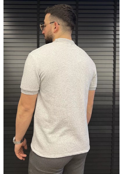 Erkek Polo Yaka Yarım Fermuarlı Tişört P-00015328 modelleri