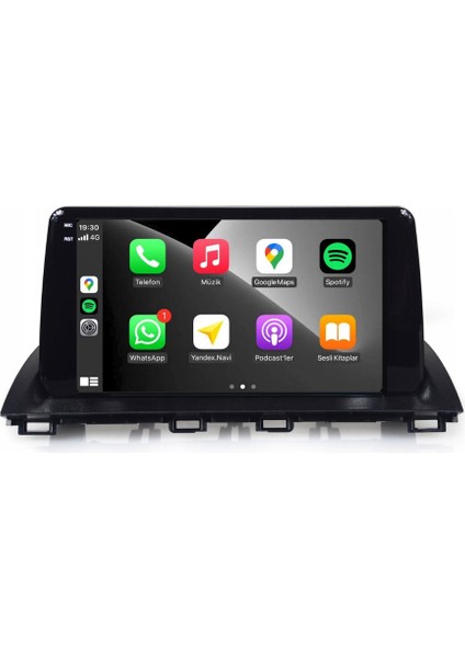 Mazda Mazda 3 Araç Multimedya Android Ekran Carplay Navigasyon Double Teyp 2+32 9" 14-18 Black