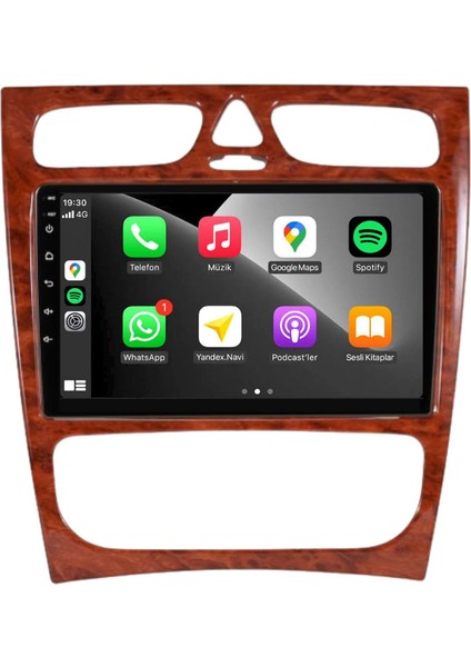 Mercedes C Class C180 (W203-W209) Araç Multimedya Android Ekran Carplay 2+32 9" 00-04 Maun fiyatları