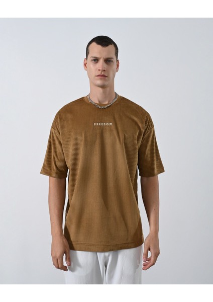 Freedom Kadife Oversize Unisex T-Shirt