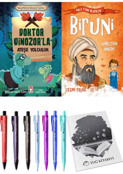 Doktor Dinozor'la Ateşe Yolculuk ve Biruni Göklerin Hakimi + Hediyeli