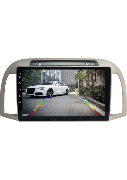 Nissan Micra Araç Multimedya Android Ekran Carplay Navigasyon Double Teyp 2+32 9" 02-10 Bej