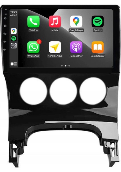 Peugeot 3008 Araç Multimedya Android Ekran Carplay Double Teyp 2+32 9" 09-15 P.black