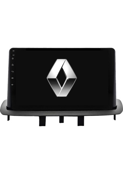 Renault Megane 3 Araç Multimedya Android Ekran Carplay Double Teyp 2+32 9" 09-15 Black