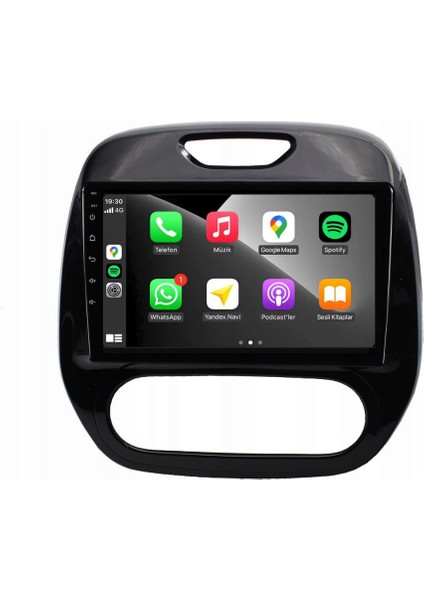 Renault Captur Araç Multimedya Android Ekran Carplay Double Teyp 2+32 9" 13-19 P.black