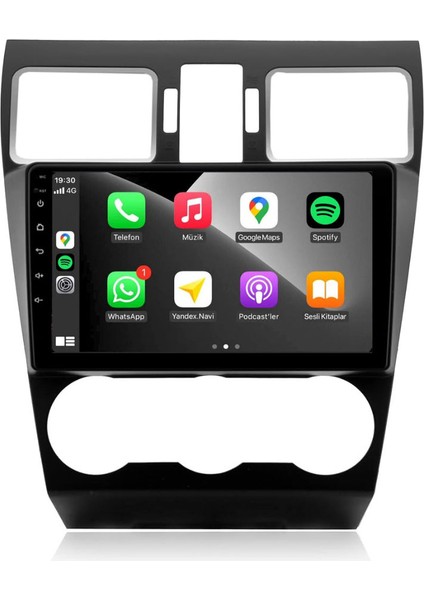 Subaru Forester Araç Multimedya Android Ekran Carplay Double Teyp 2+32 9" 12-15 Black