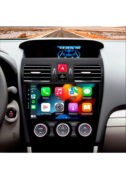 Subaru Forester Araç Multimedya Android Ekran Carplay Double Teyp 2+32 9" 12-15 Black