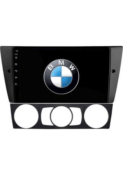 Bmw E90 Araç Multimedya Android Ekran Carplay Navigasyon Cihazı Double Teyp 4+64 9" 05-11 Black