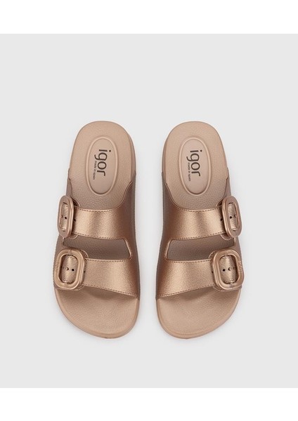 Habana Metal Bronce Kadın Terlik S10345-099 modelleri