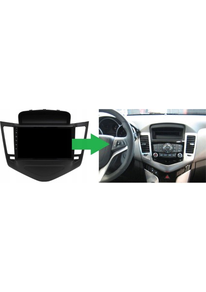 Chevrolet Cruze Araç Multimedya Android Ekran Carplay Double Teyp 4+64 9" 08-12 Black