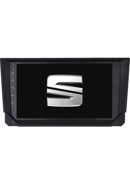 Seat Ibiza Araç Multimedya Android Ekran Carplay Navigasyon Double Teyp 2+32 9" 18-20 Black