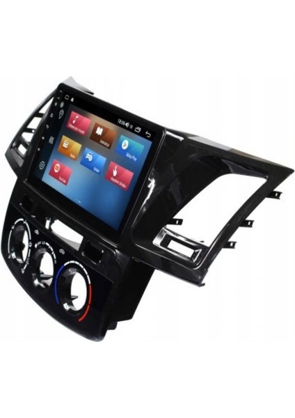 Toyota Hilux Araç Multimedya Android Ekran Carplay Double Teyp 2+32 9" 08-15 Analog P.black
