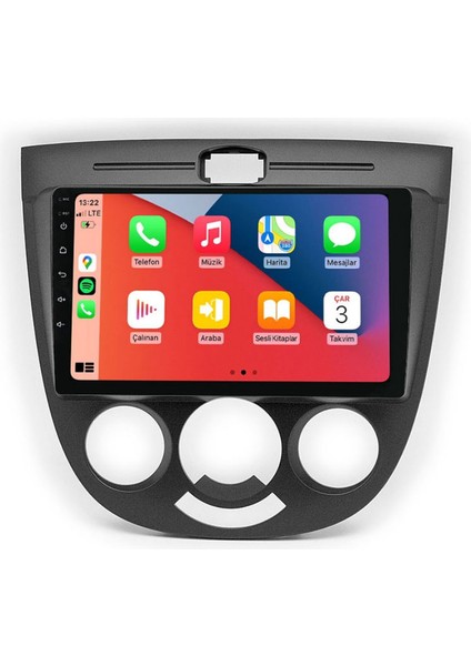Chevrolet Lacetti Araç Multimedya Android Ekran Carplay Double Teyp 4+64 9" 04-13 Black