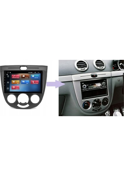 Chevrolet Lacetti Araç Multimedya Android Ekran Carplay Double Teyp 4+64 9" 04-13 Black