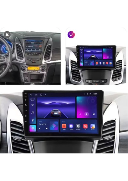 Ssangyong Korando Araç Multimedya Android Ekran Carplay Double Teyp 2+32 9" 13-15 Black